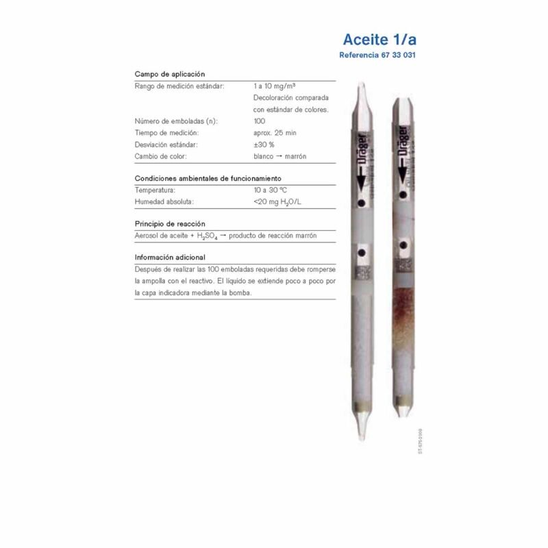 Tubo Dräger Aceite 1a - 6733031