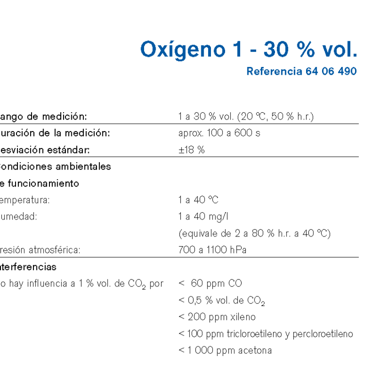 Chip Dräger Oxígeno 1 - 30 % vol. 6406490