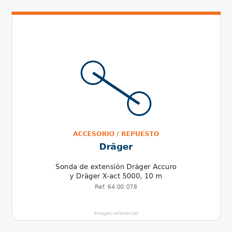 Dräger Sonda de extensión Dräger Accuro y Dräger X-act 5000, 10 m - 6400078