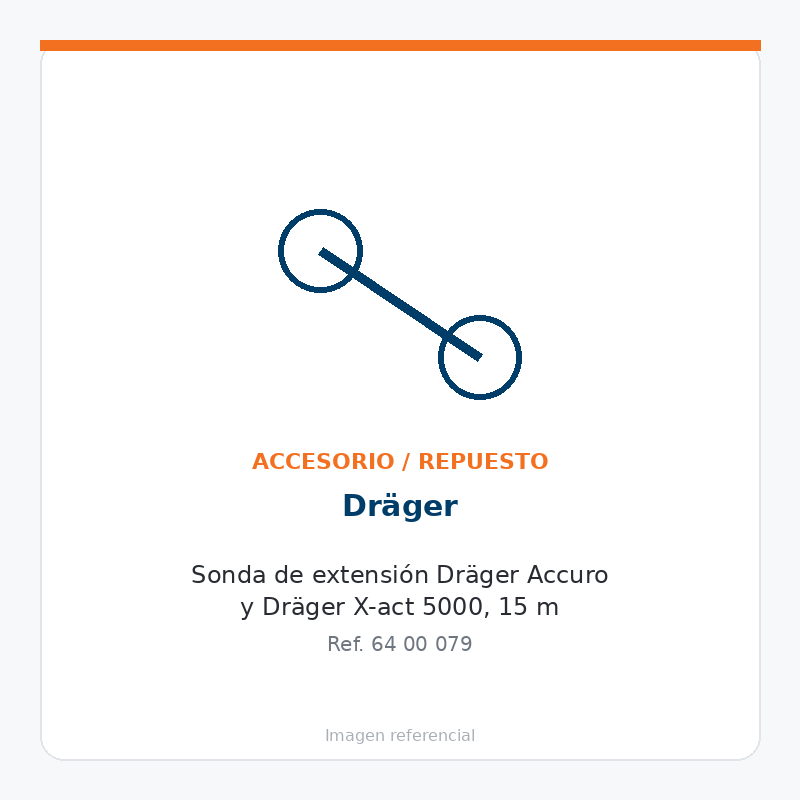 Dräger Sonda de extensión Dräger Accuro y Dräger X-act 5000, 15 m - 6400079
