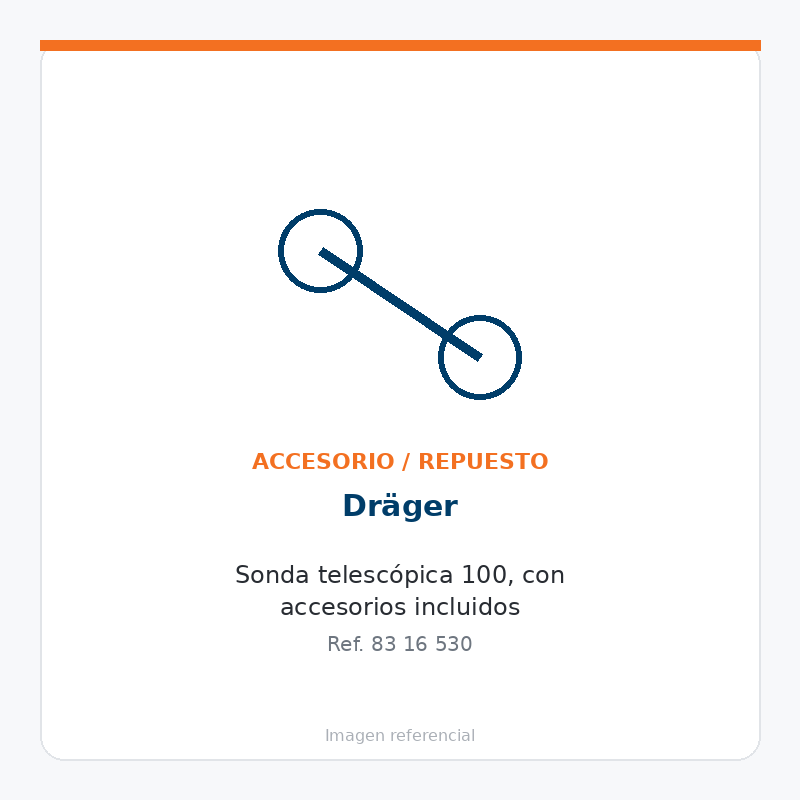 Dräger Sonda telescópica 100, con accesorios incluidos - 8316530
