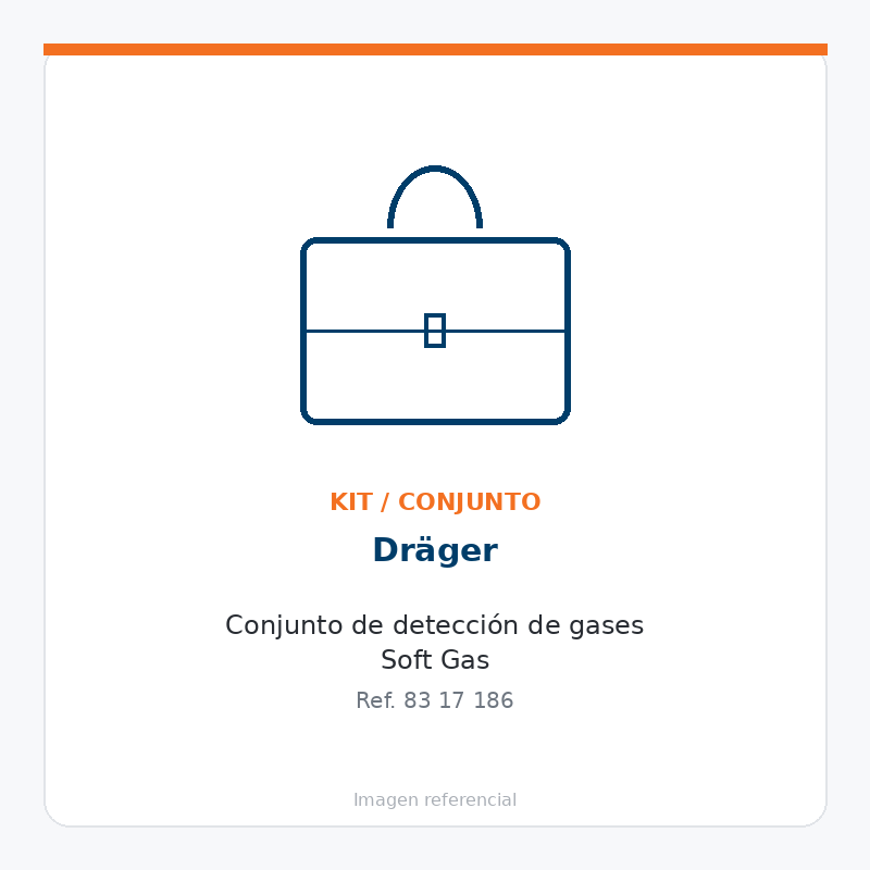 Dräger Conjunto de detección de gases Soft Gas - 8317186