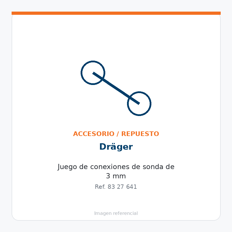 Dräger Juego de conexiones de sonda de 3 mm - 8327641
