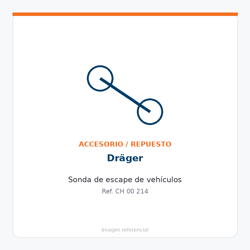 Dräger Sonda de escape de vehículos - CH00214