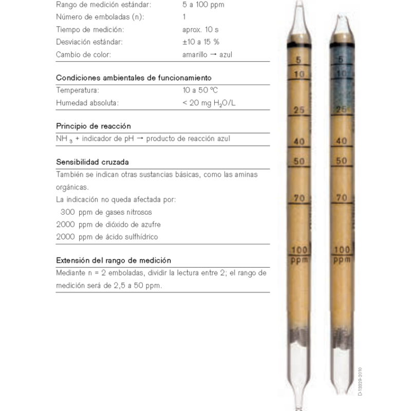 Tubo Dräger Amoniaco 5/b 8101941