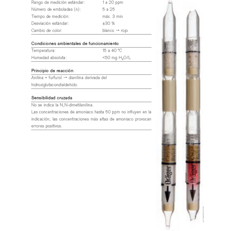 Tubo Dräger Anilina 5/a CH20401