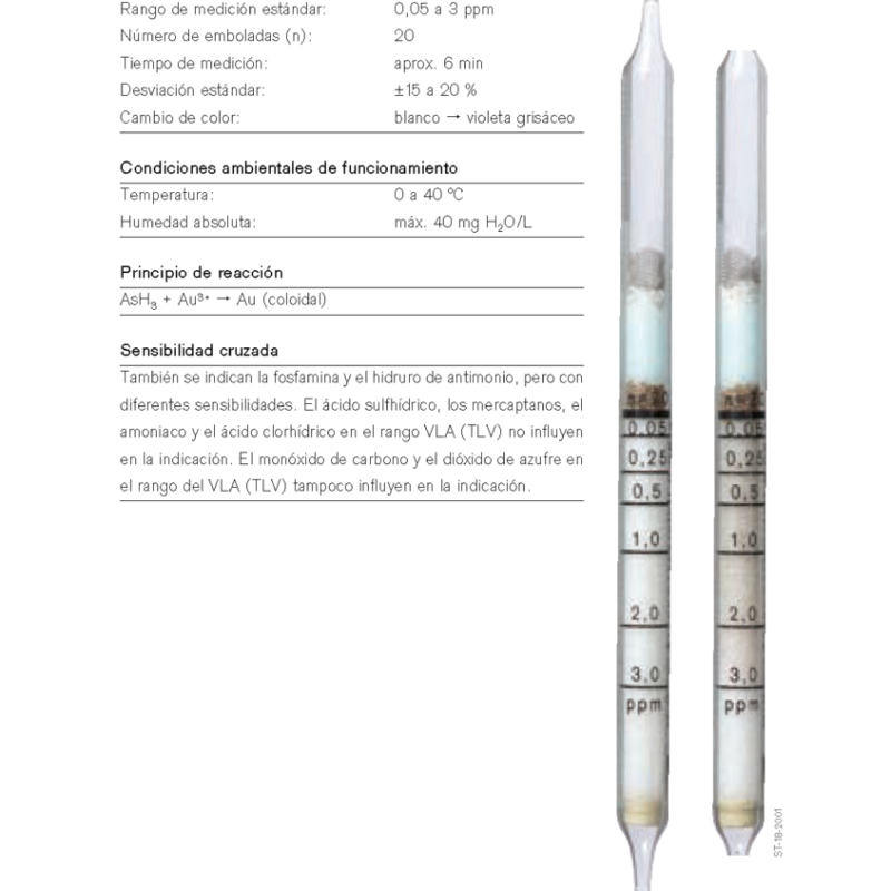 Tubo Dräger Arsenamina 0,05/a CH25001