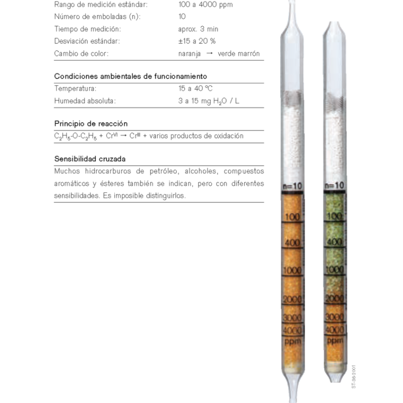 Tubo Dräger Dietiléter 100/a 67 30 501