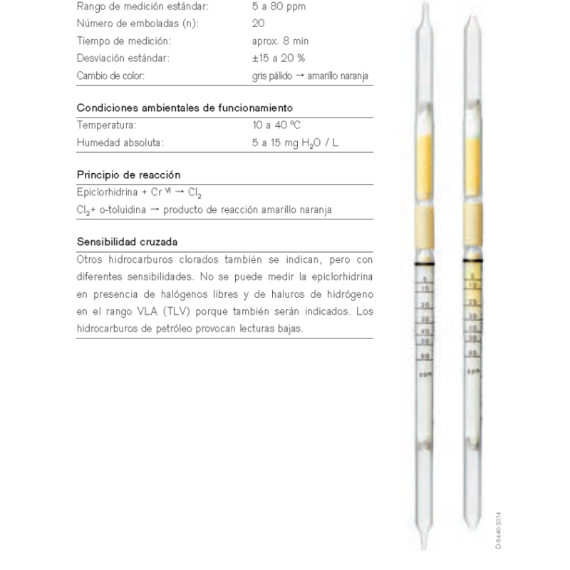Tubo Dräger Epiclorhidrina 5/c 67 28 111