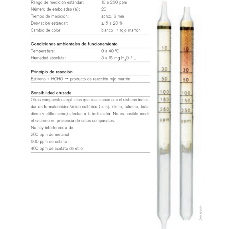 Tubo Dräger Estireno 10/b 67 33 141