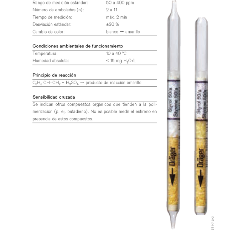 Tubo Dräger Estireno 50/a CH 27 601