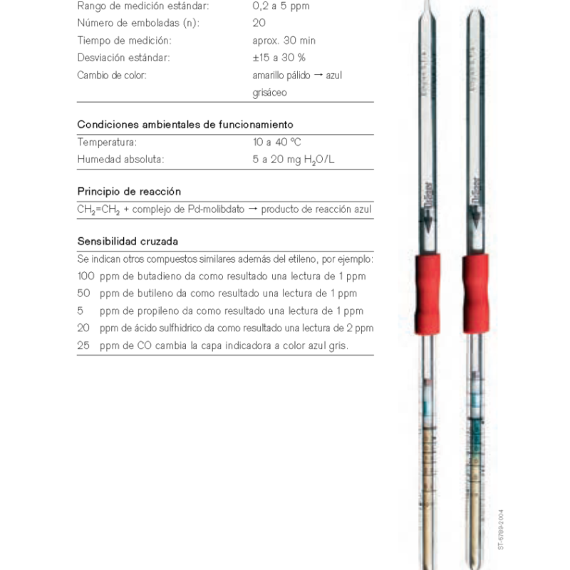Tubo Dräger Etileno 0,1/a 81 01 331