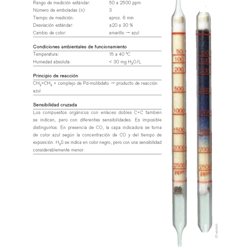 Tubo Dräger Etileno 50/a 67 28 051