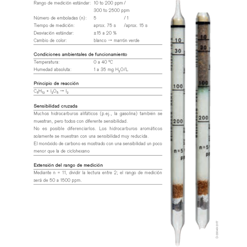 Tubo Dräger Hexano 10/a 81 03 681