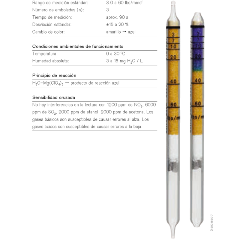 Tubo Dräger Vapor de Agua 3/a 81 03 031