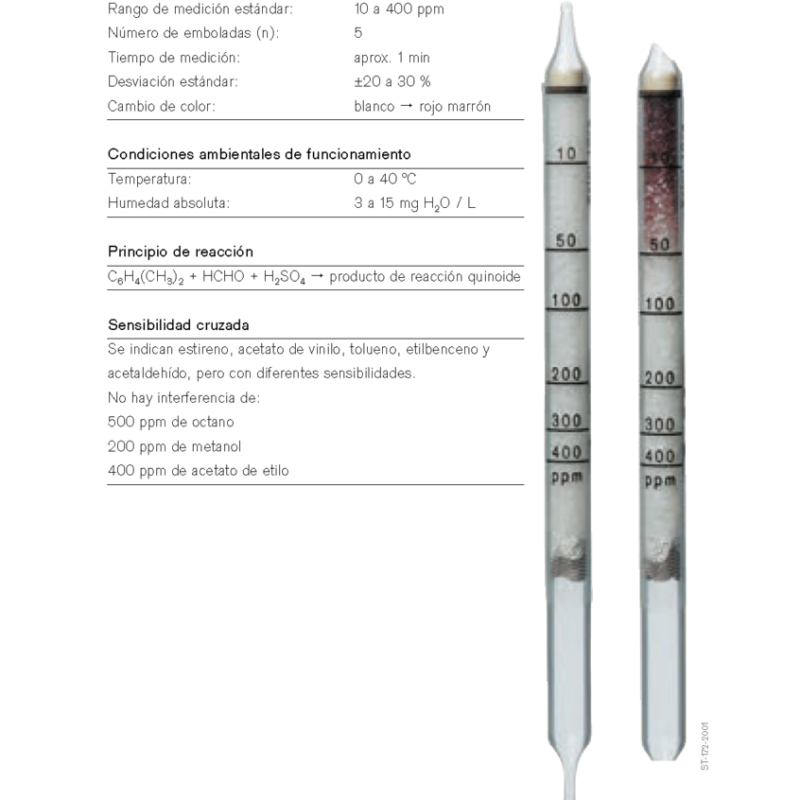 Tubo Dräger Xileno 10/a 67 33 161